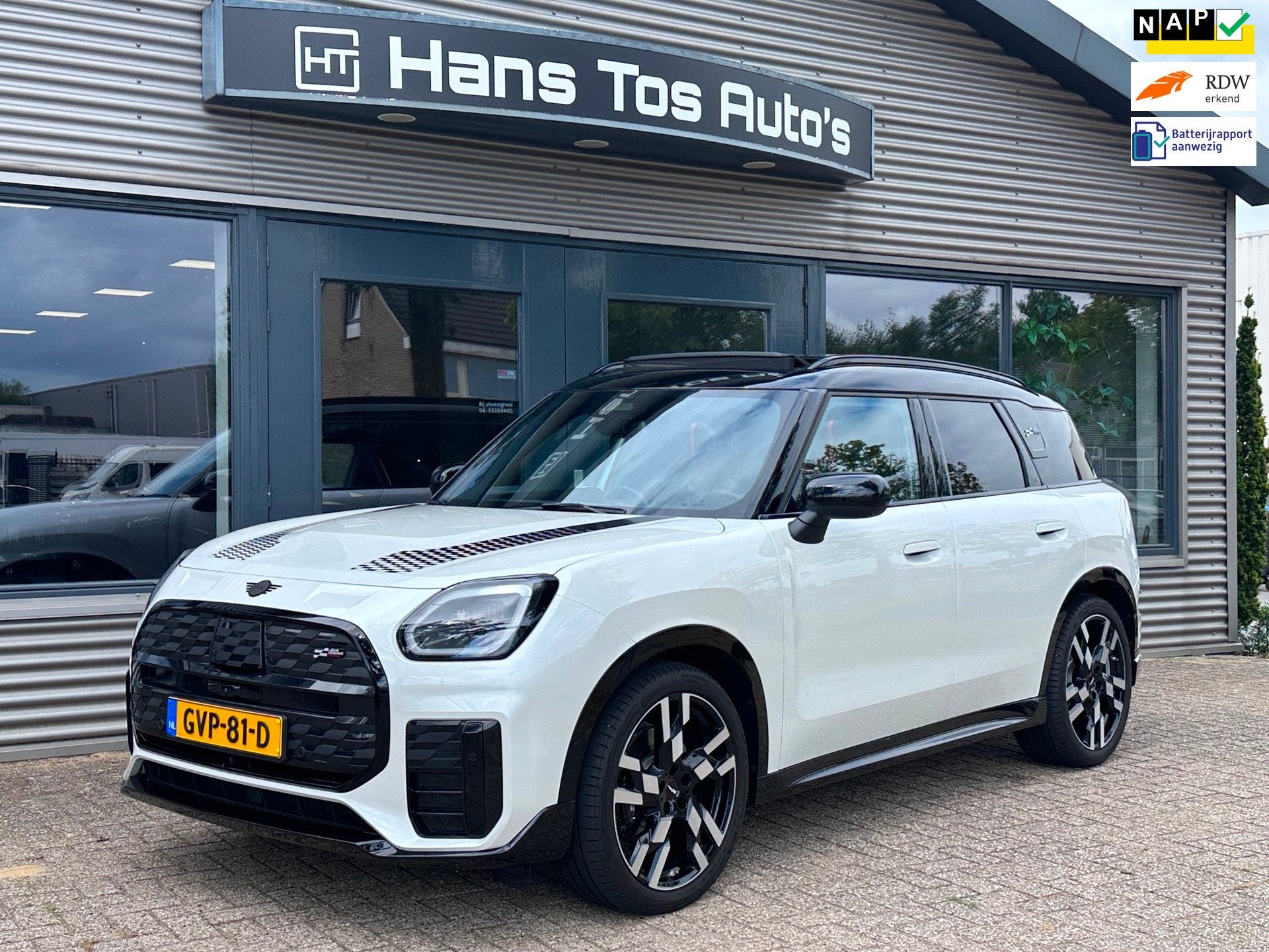 Mini Countryman E John Cooper Works XL 66.5 kWh / PANORAMA /, Gebruikt, 750 kg, Countryman, Wit