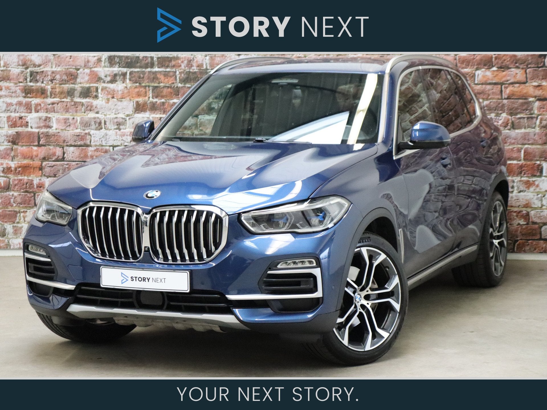 BMW X5 xDrive40i High Executive xLine Automaat / Live Cockpi, Auto's, BMW, Gebruikt, Blauw, 340 pk, Bedrijf