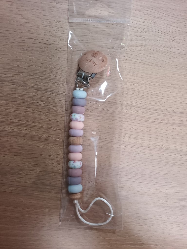 Nieuw fopspeenkoord Jackies nieuwe speenkoord met clip koord, Ophalen of Verzenden, Nieuw, Overige typen, Overige merken
