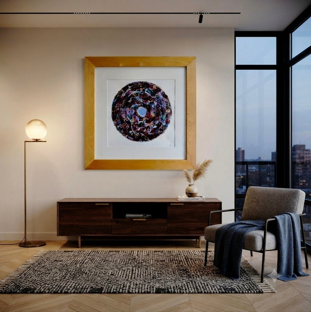 Uniek kunstwerk / spiraal met goud - Ida Blesing (2002), Ophalen