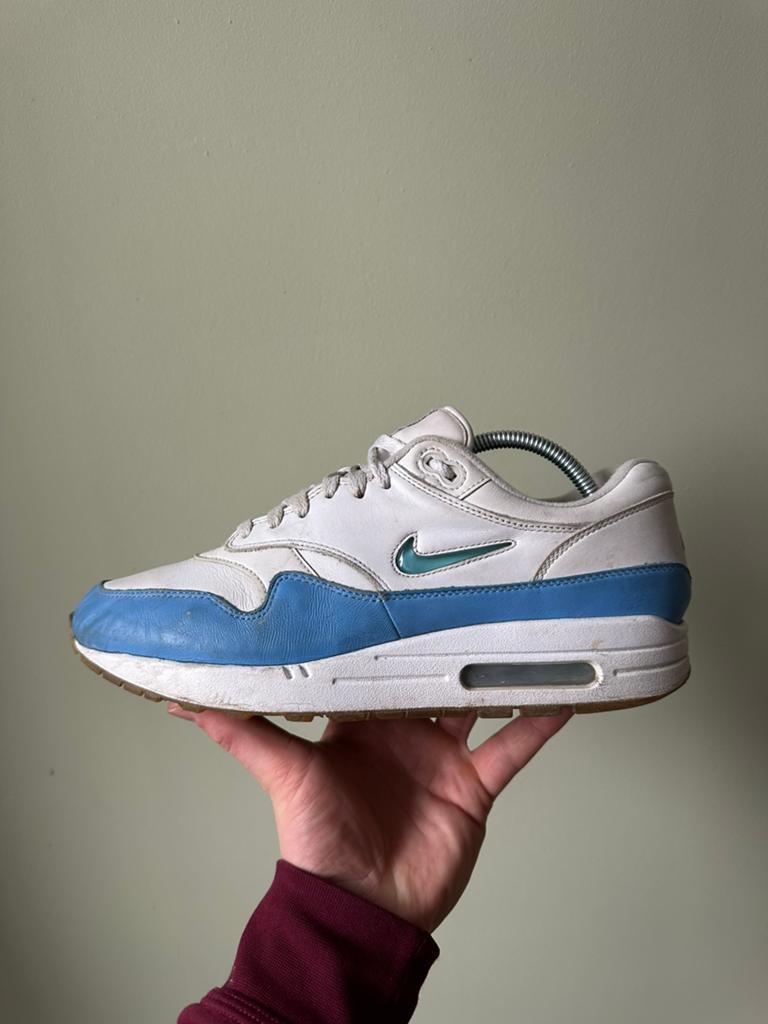 Nike Air Max 1 Jewel University Blue / 44,5, Blauw, Ophalen of Verzenden, Sneakers of Gympen, Zo goed als nieuw