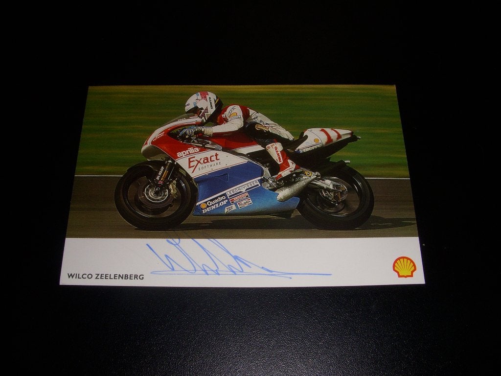 Promotiekaart met handtekening Wilco Zeelenberg Motorsport, Ophalen of Verzenden, Zo goed als nieuw, Motoren