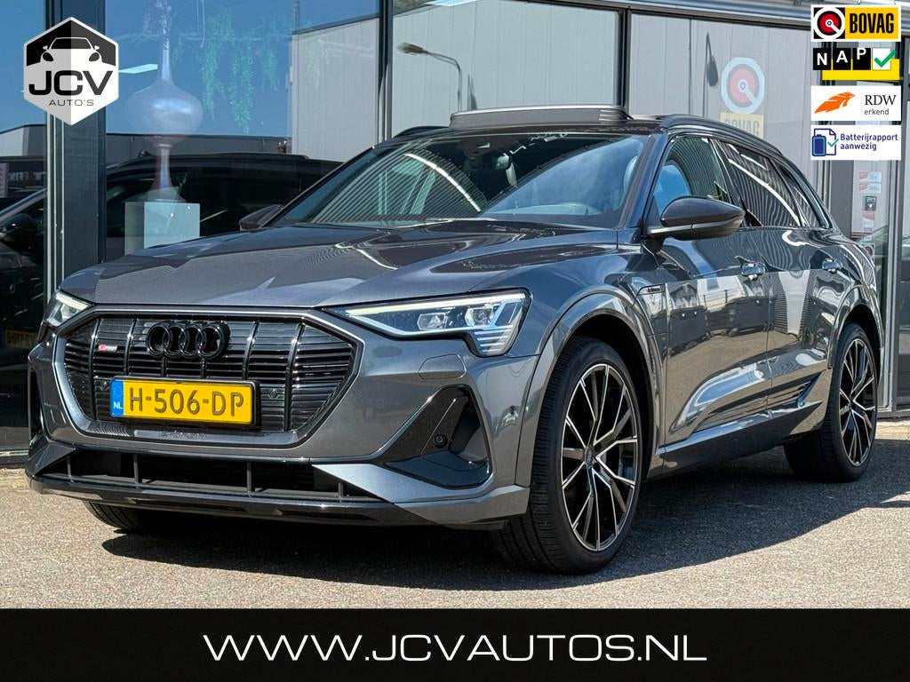 Audi E-tron 50 quattro Launch edition Black 71 kWh SOH 85%, Auto's, Audi, Bedrijf, Te koop, e-tron, 4x4, ABS, Adaptive Cruise Control