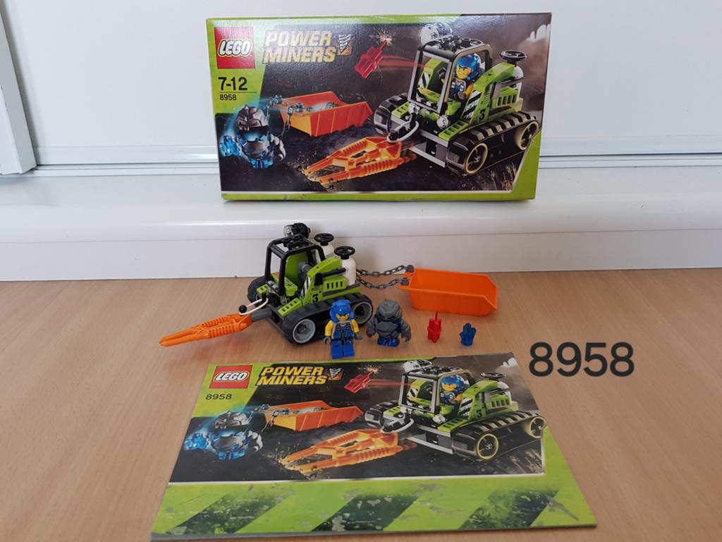 Lego Power Miners 8958 - Grondboorvoertuig, Gebruikt, Overige thema's, Lego, Ophalen of Verzenden