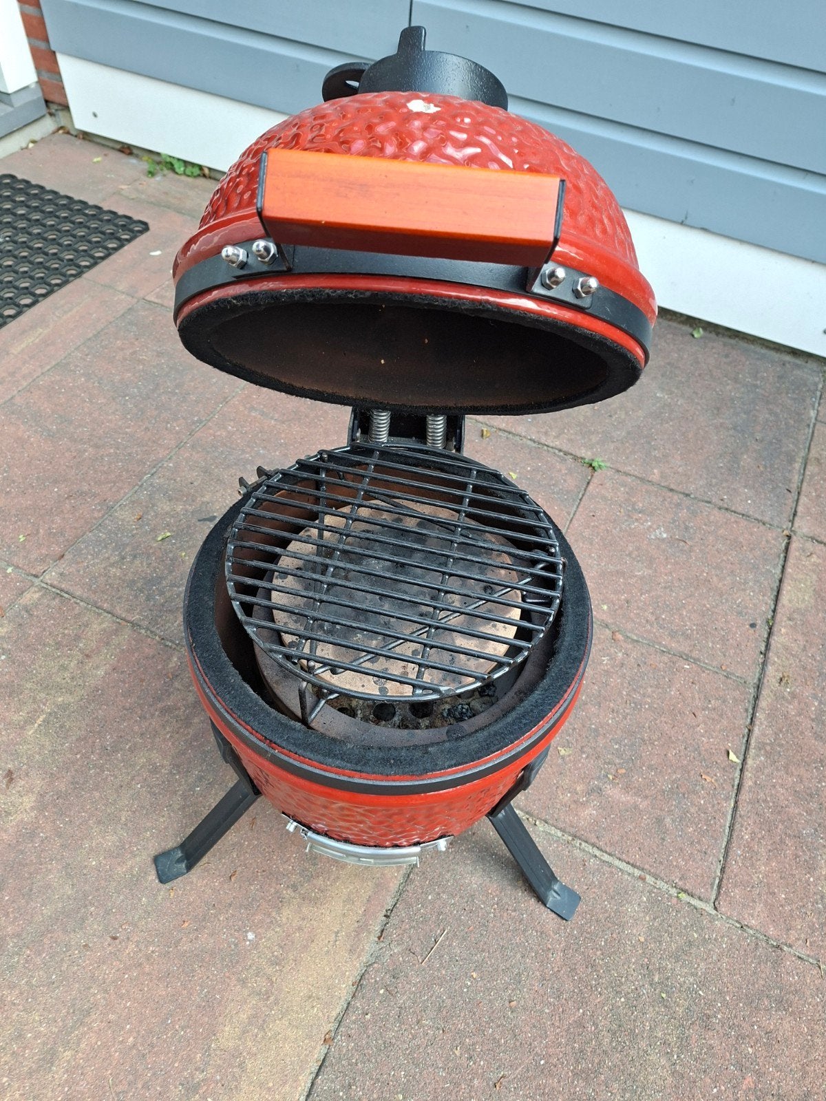 mini "green egg", Ophalen