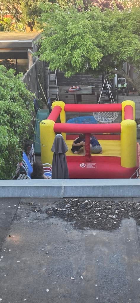 Opblaasbaar springkussen te huur, Ophalen, Gebruikt
