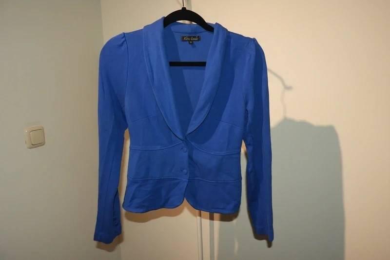 King Louie jasje soepel vallend azuur blauw kraag knopen M