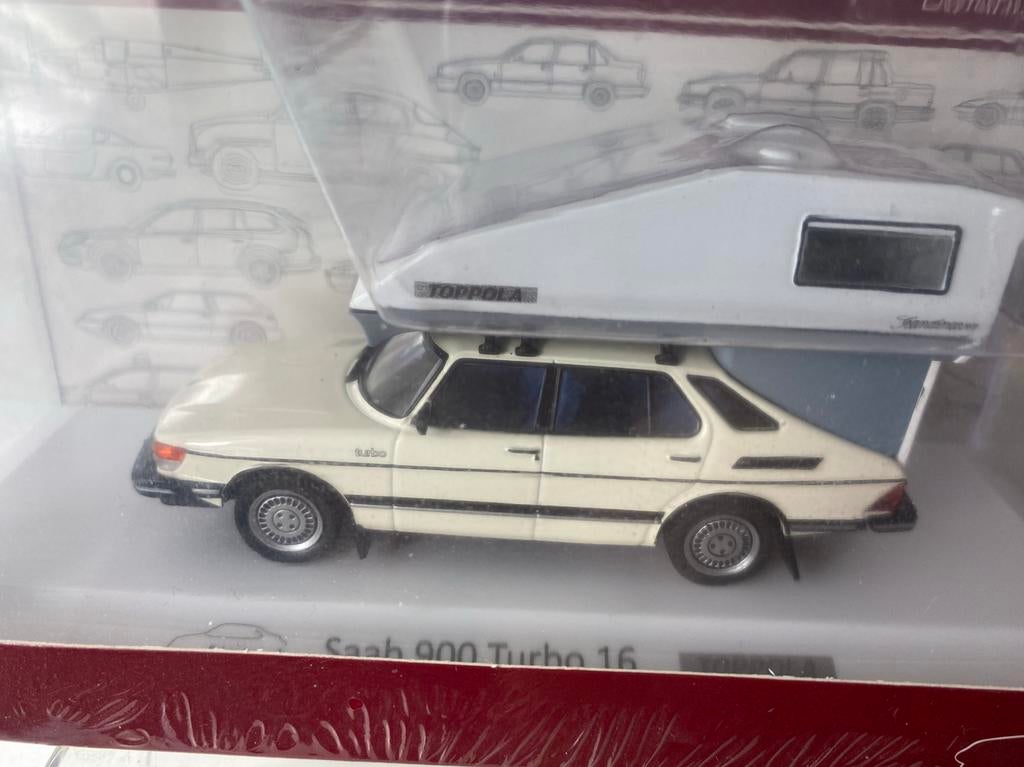 1:43 saab 900 turbo 16 TOPPOLA-in ovp-zeldzaam, Ophalen of Verzenden, Nieuw, Auto, Overige merken
