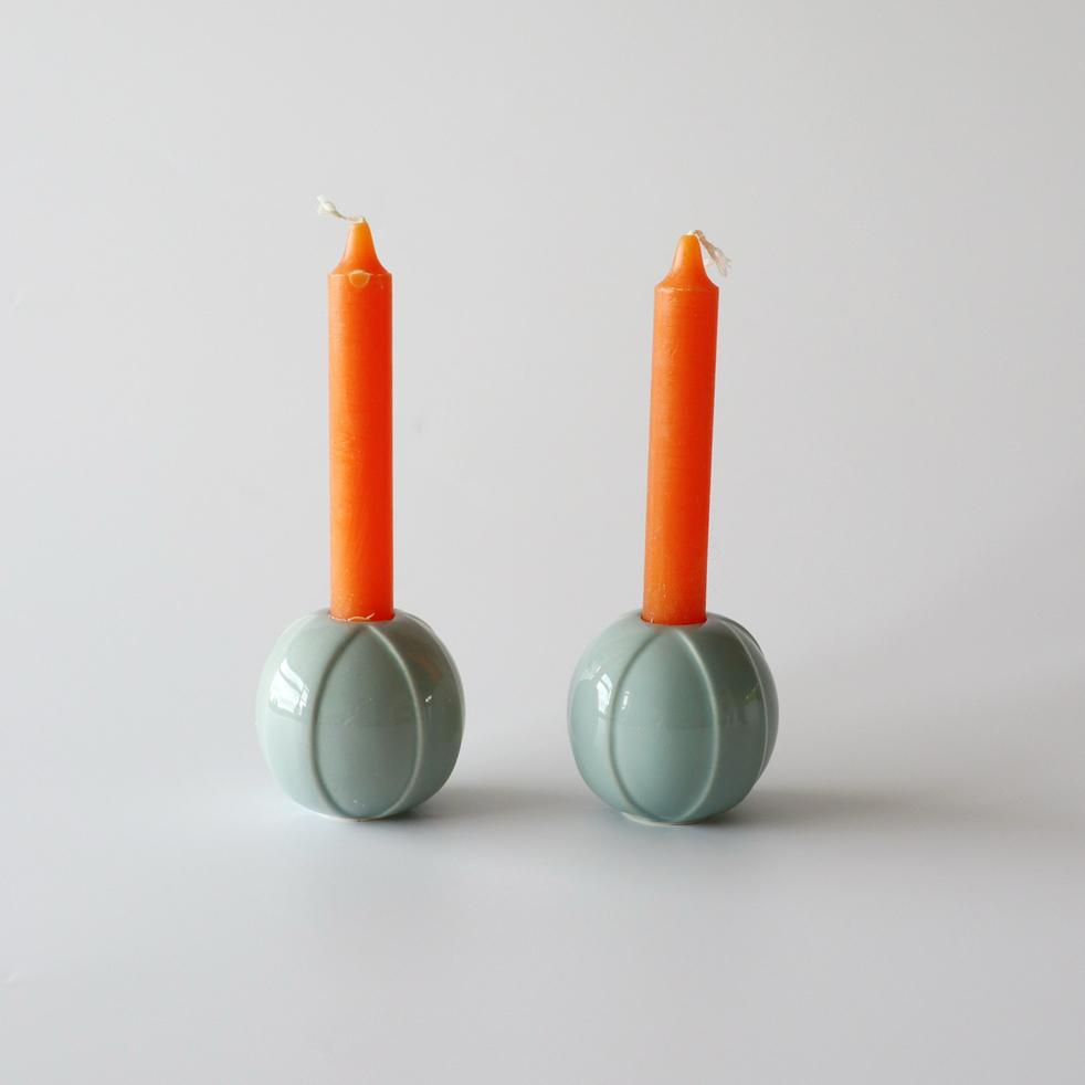 Kähler funky sage kandelaar aardewerk Deens design, Overige materialen, Ophalen of Verzenden, Zo goed als nieuw, X