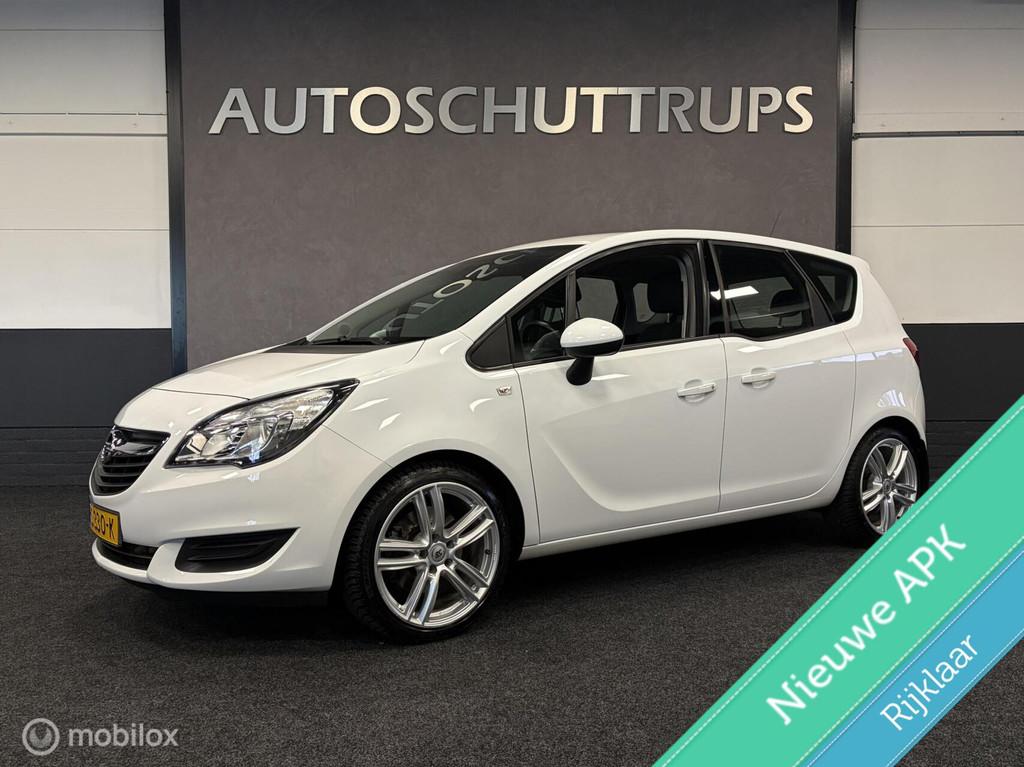 Opel Meriva 1.4 Turbo Blitz AUTOMAAT / NEDERLANDSE AUTO MET, Auto's, Opel, Gebruikt, Euro 6, 4 cilinders, Wit
