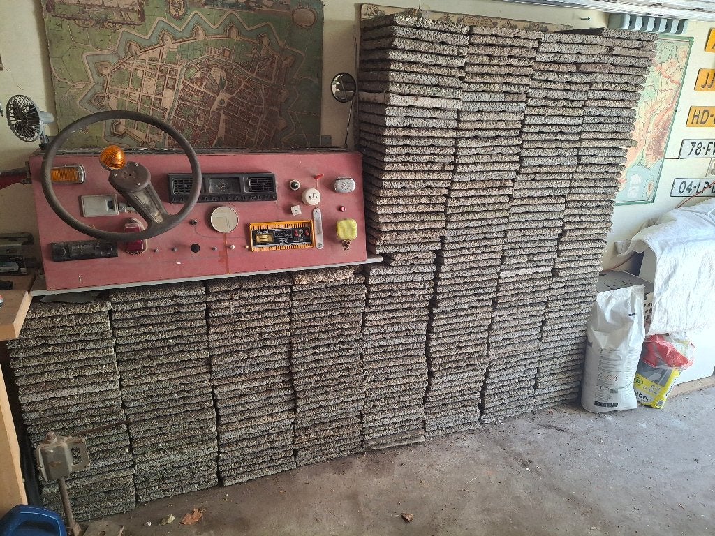 draintegels, Ophalen, Gebruikt, 10 m² of meer, Beton