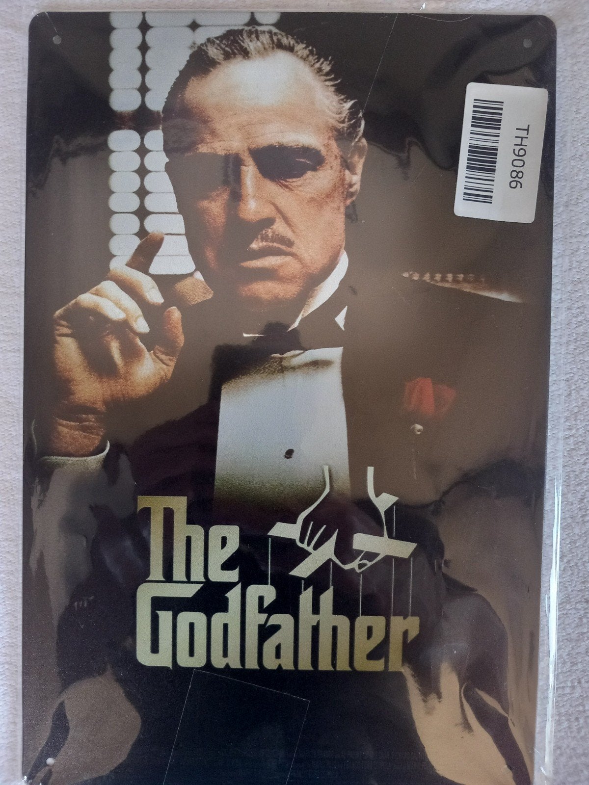 Wandbord metaal The Godfather Vito Corleone Marlon brando, Verzamelen, Ophalen of Verzenden, Zo goed als nieuw, Poster, Artwork of Schilderij
