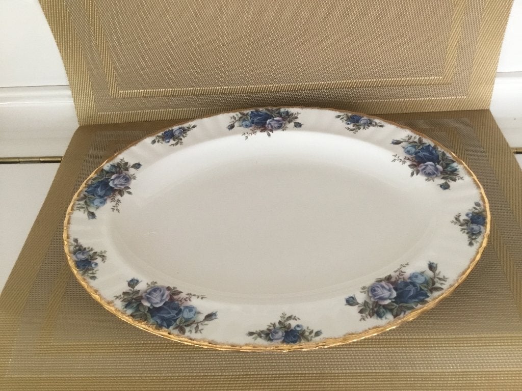 Royal Albert MOONLIGHT ROSE SERVEER/VLEESSCHAAL KLEIN, Ophalen of Verzenden