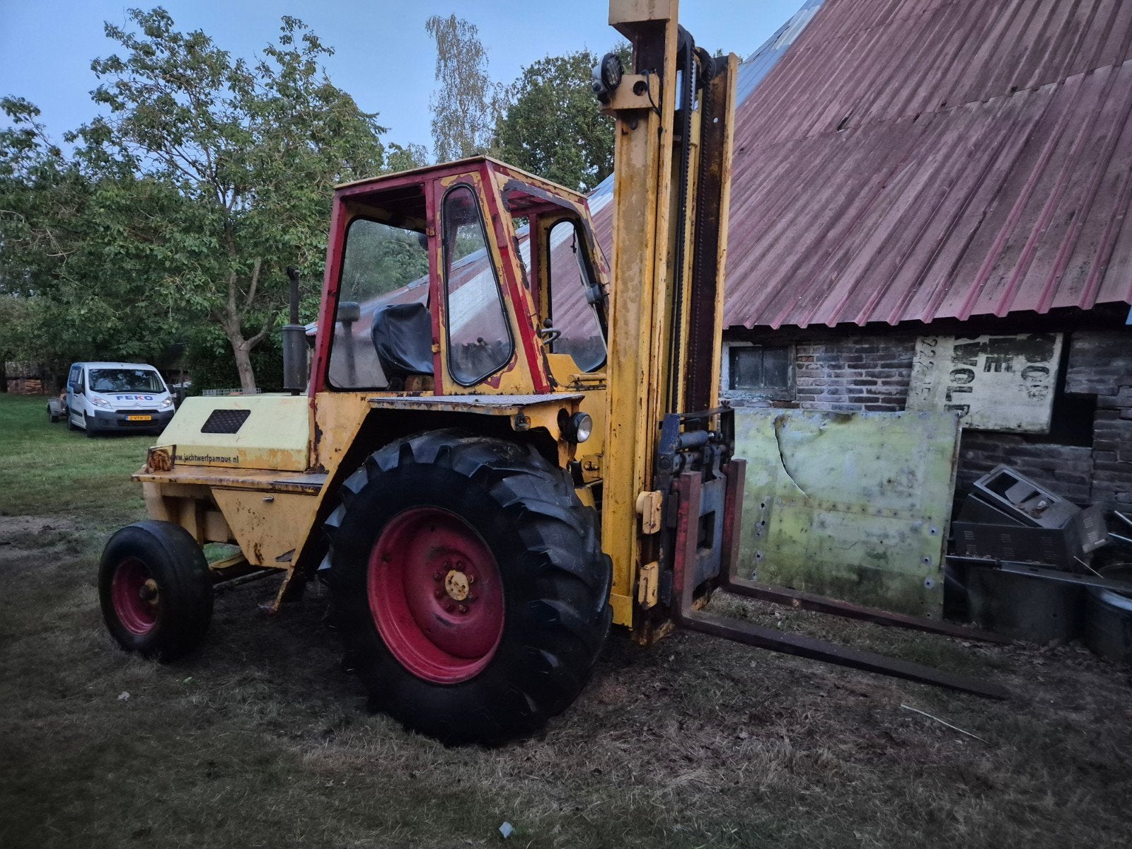 Sanderson ruwterein heftruck, Ophalen, Diesel, Heftruck, Saunderson