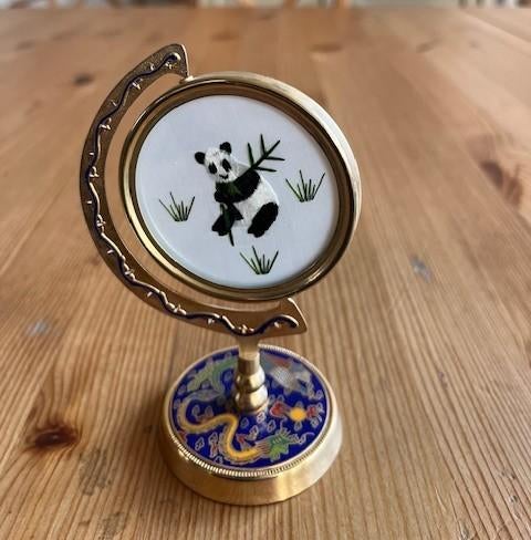 Chinese Decoratie met Panda, Antiek en Kunst, Kunst | Niet-Westerse kunst, Ophalen of Verzenden