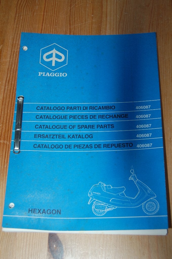 Piaggio Hexagon 125 en 150 cc onderdelenboek, Motoren, Ophalen of Verzenden, Overige merken