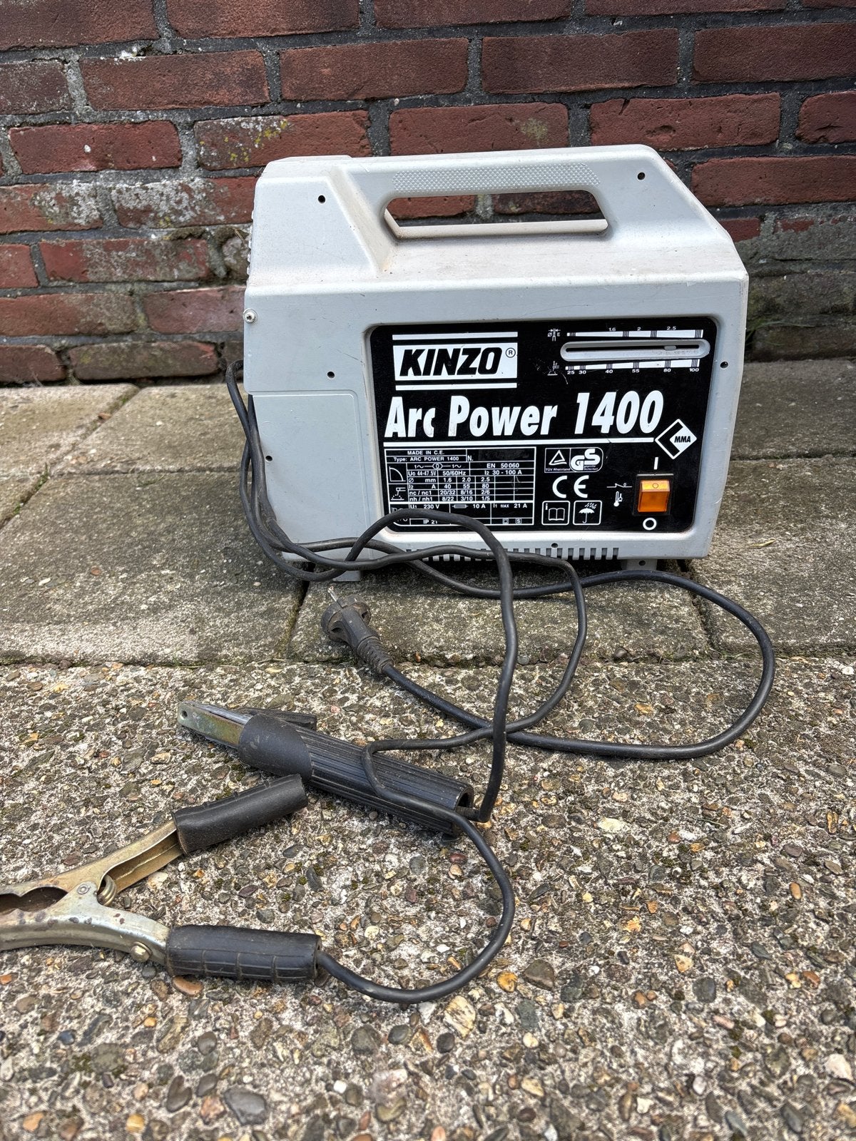 Kinzo Arc Power 1400 instelbaar lasapparaat - Werkt prima, Ophalen, Gebruikt, Minder dan 150 ampère, Elektroden