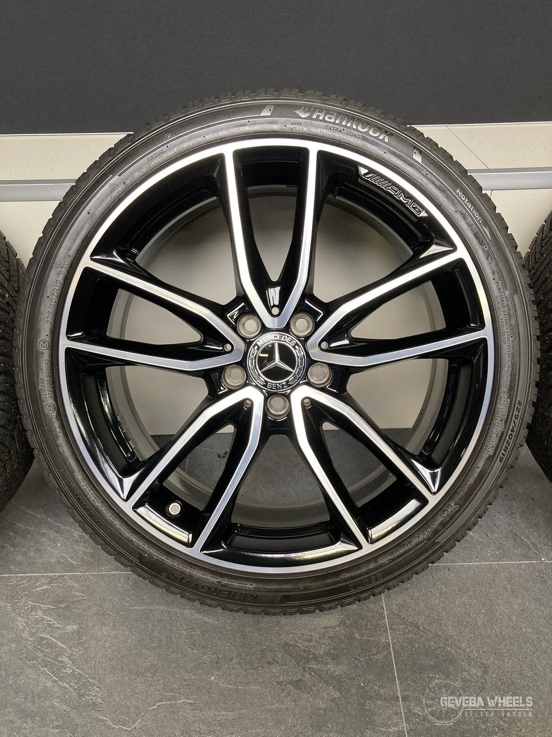 19” originele Mercedes A W177 AMG velgen + allseason banden, 19 inch, Gebruikt, -, -