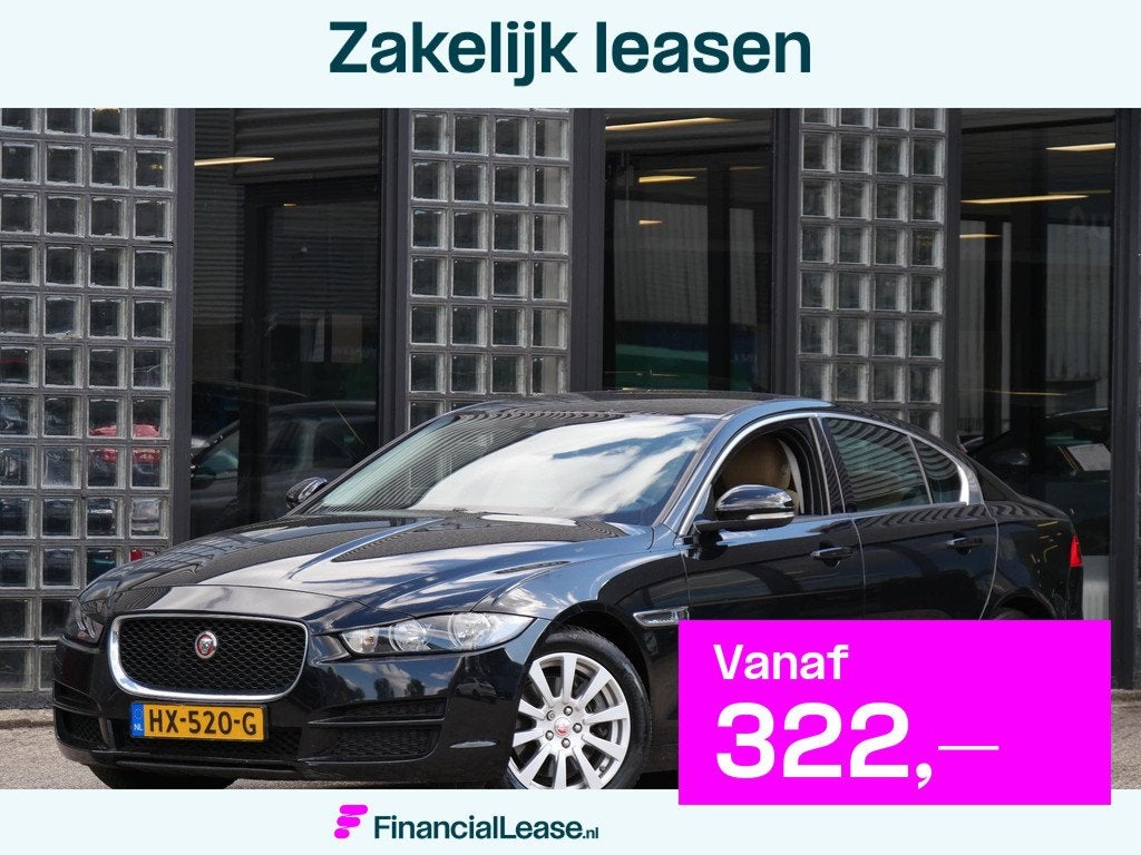 Jaguar XE 2.0 PRESTIGE/ BUSINESS PACK/ LEDER, Euro 6, 4 cilinders, Zwart, XE