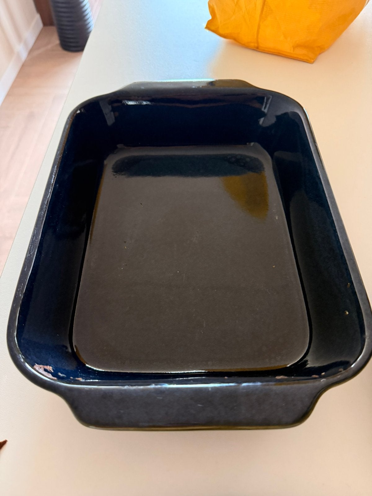 HEMA porto servies donkerblauw ovenschaal, Ophalen of Verzenden, Zo goed als nieuw, Keramiek, Overige stijlen