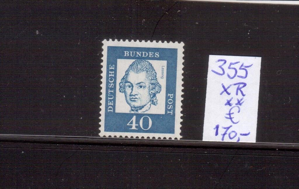Duitsland Rolzegel 355 xR **, Verzenden, BRD, Postfris