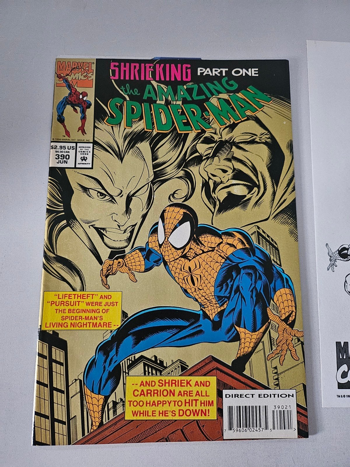 Amazing Spider-man vol.1 #390 (Comics), Eén comic, Ophalen of Verzenden, Zo goed als nieuw, Amerika