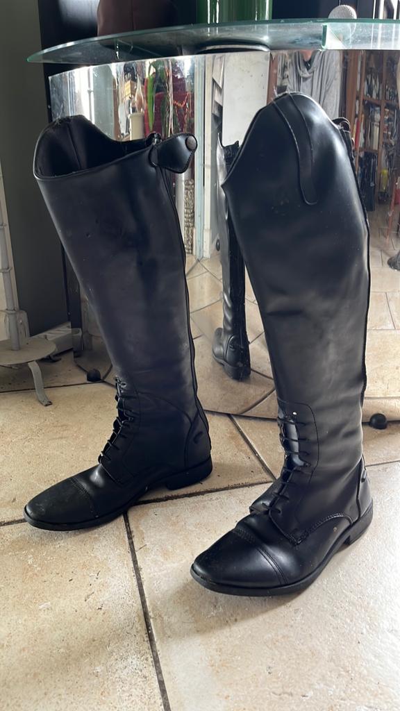 Leren paardrijlaarzen zgan, Ophalen of Verzenden, Zo goed als nieuw, Dressuur