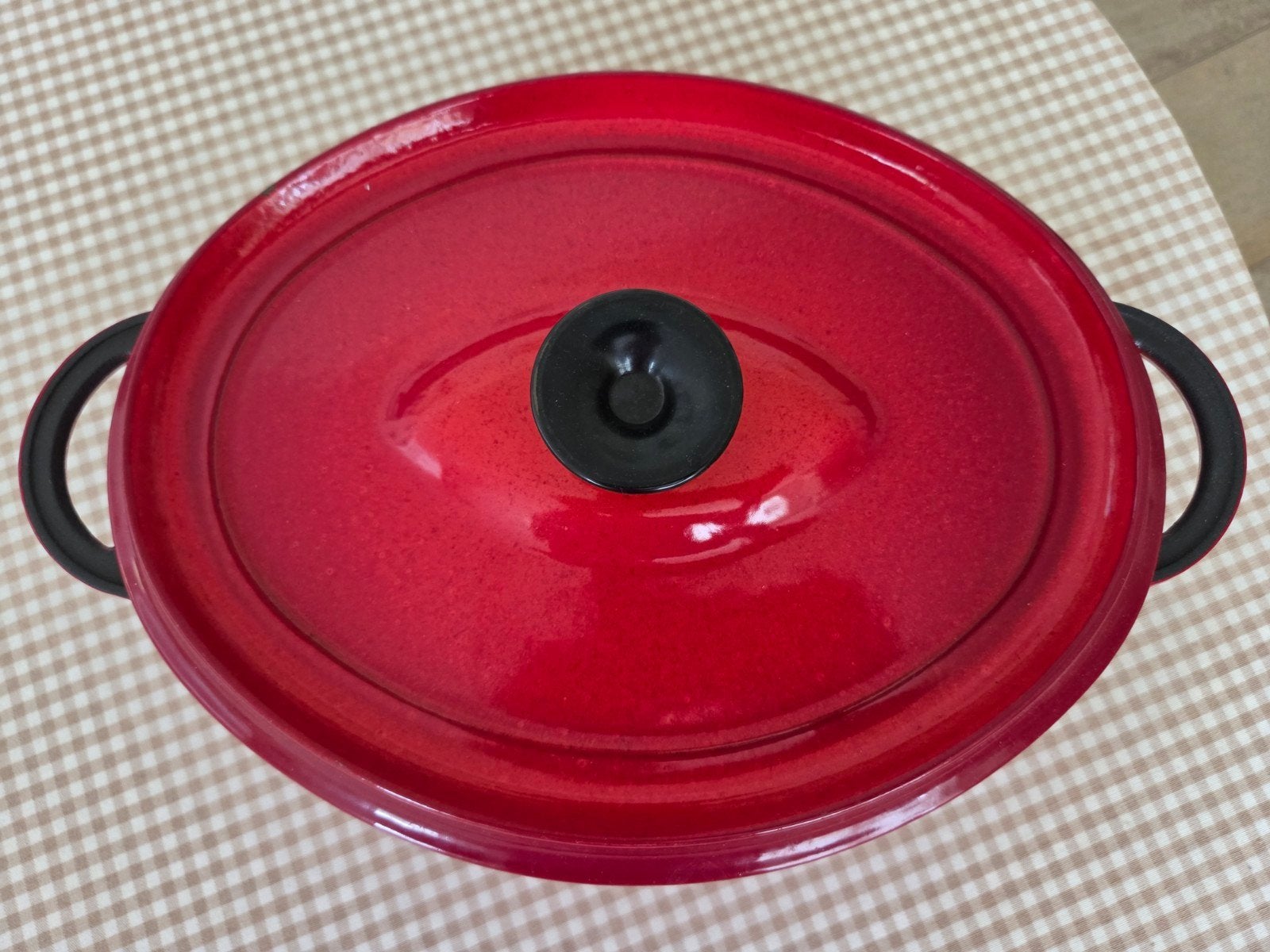 Een prachtige zgan ovale gietijzeren braadpan, Krasbestendig, Ophalen of Verzenden, Zo goed als nieuw, Braadpan