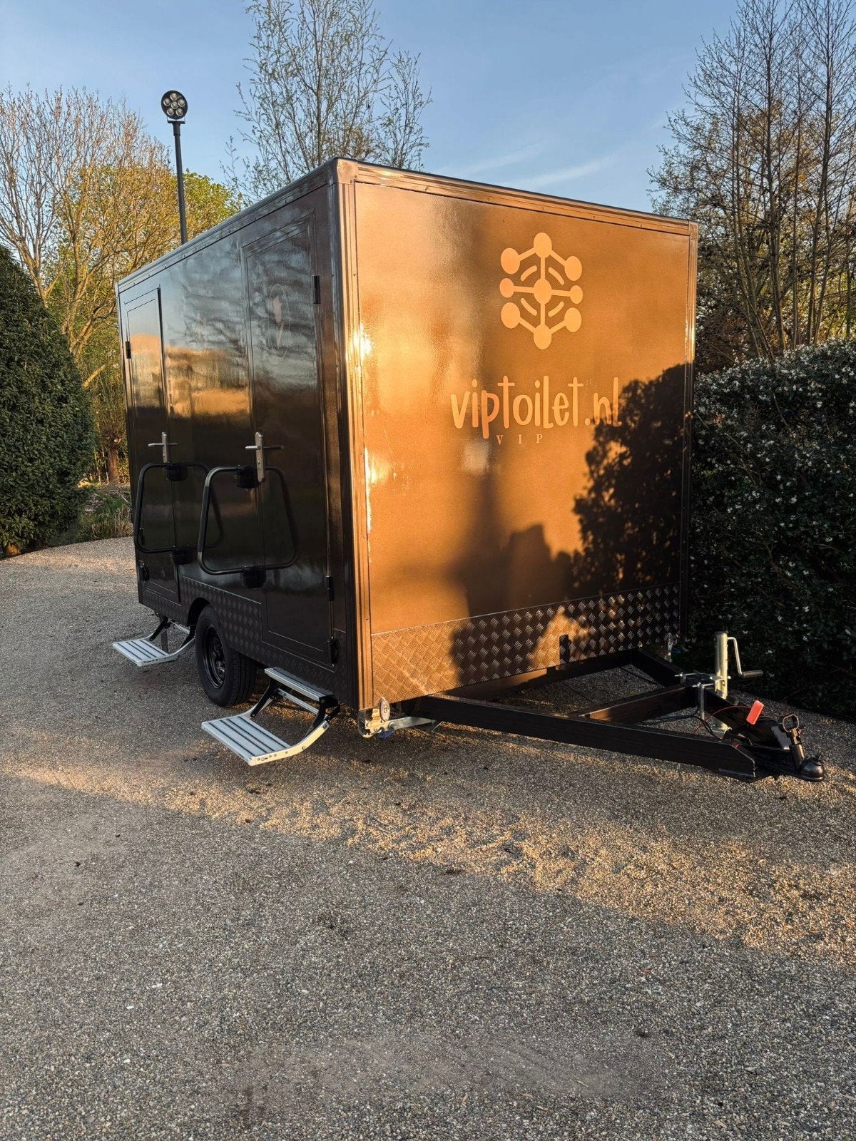 Toiletwagen verhuur Zuid Holland, Ophalen
