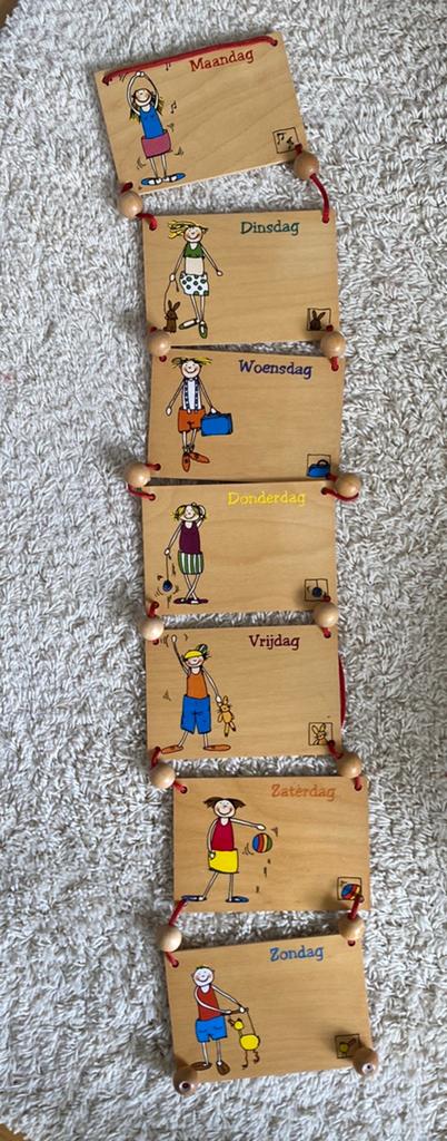 Houten weekkalender janbibejan, Ophalen, Gebruikt
