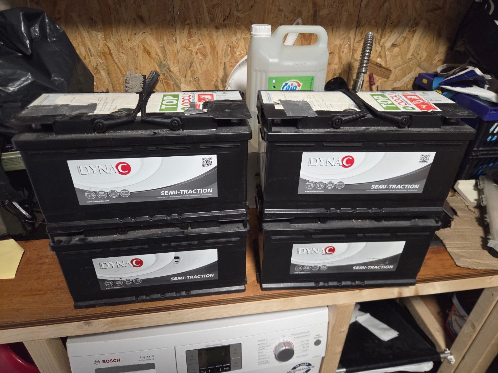 100Ah 12v loodzuur accu (4 stuks), Ophalen, Nieuw