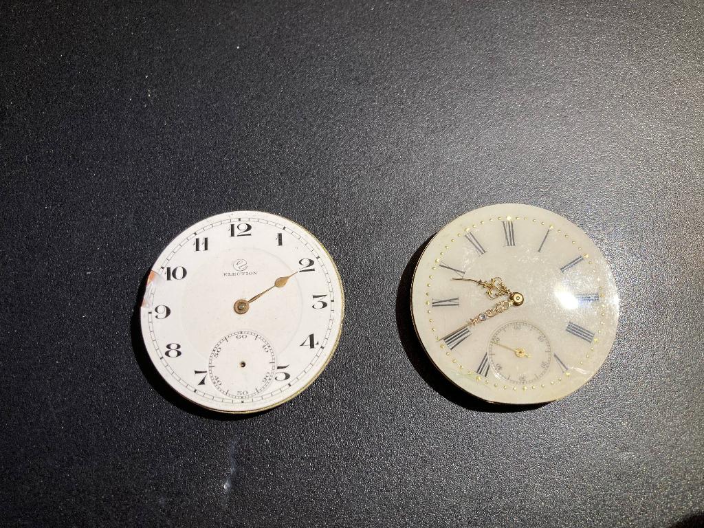 Antiek horloge Binnenwerk gouden vestzakhorloge +/-1920 2stu, Overige merken, Overige materialen, Zakhorloge, 1900 tot 1930
