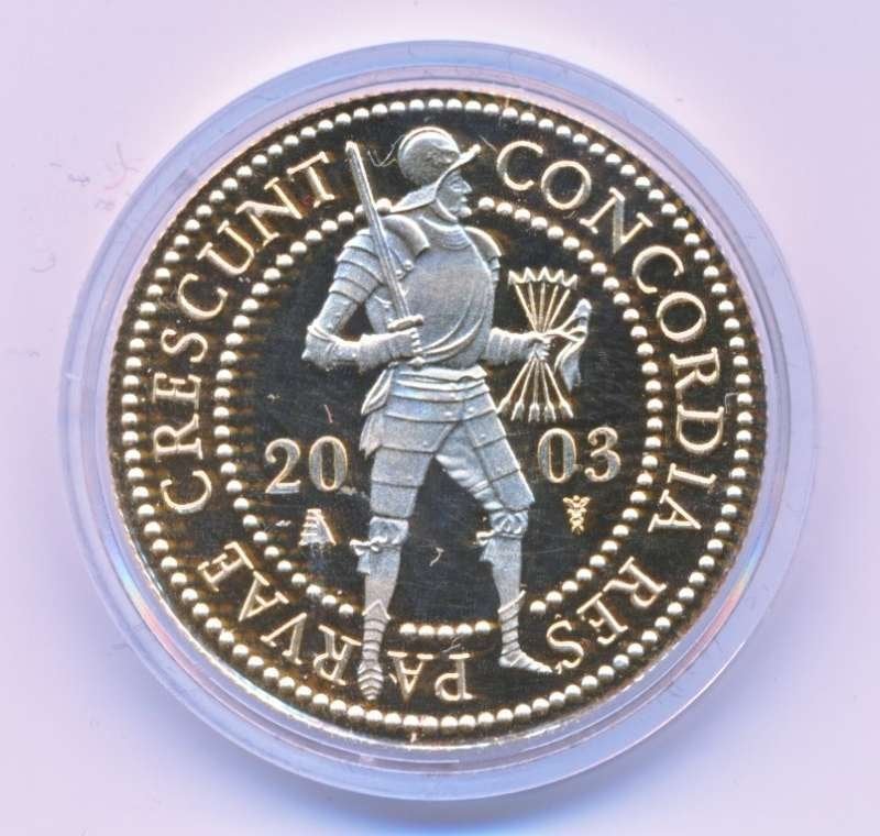 Nederland Gouden Dubbele Dukaat 2003, Ophalen of Verzenden, Goud