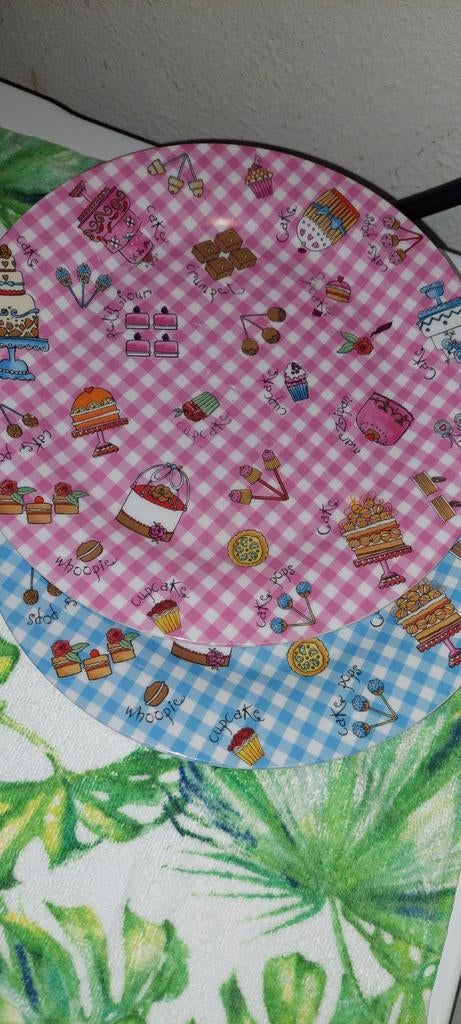 2 cupcakes borden, Ophalen of Verzenden, Zo goed als nieuw, Overige stijlen, Bord(en)