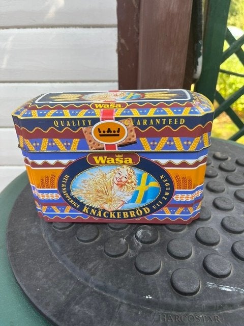 Wasa knackebrood bewaardoos vintage, Ophalen of Verzenden, Gebruikt, Overige, Overige merken