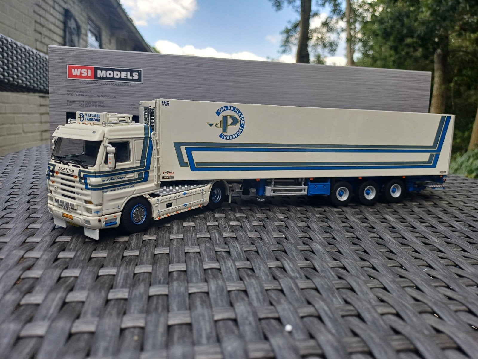 WSI Scania 143 streamline vd Plasse, Ophalen of Verzenden, Zo goed als nieuw, Bus of Vrachtwagen, Wsi