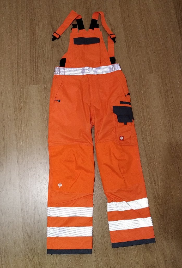 Engelbert Strauss veiligheidstuinbroek oranje/grijs maat 50, Verzenden, Nieuw