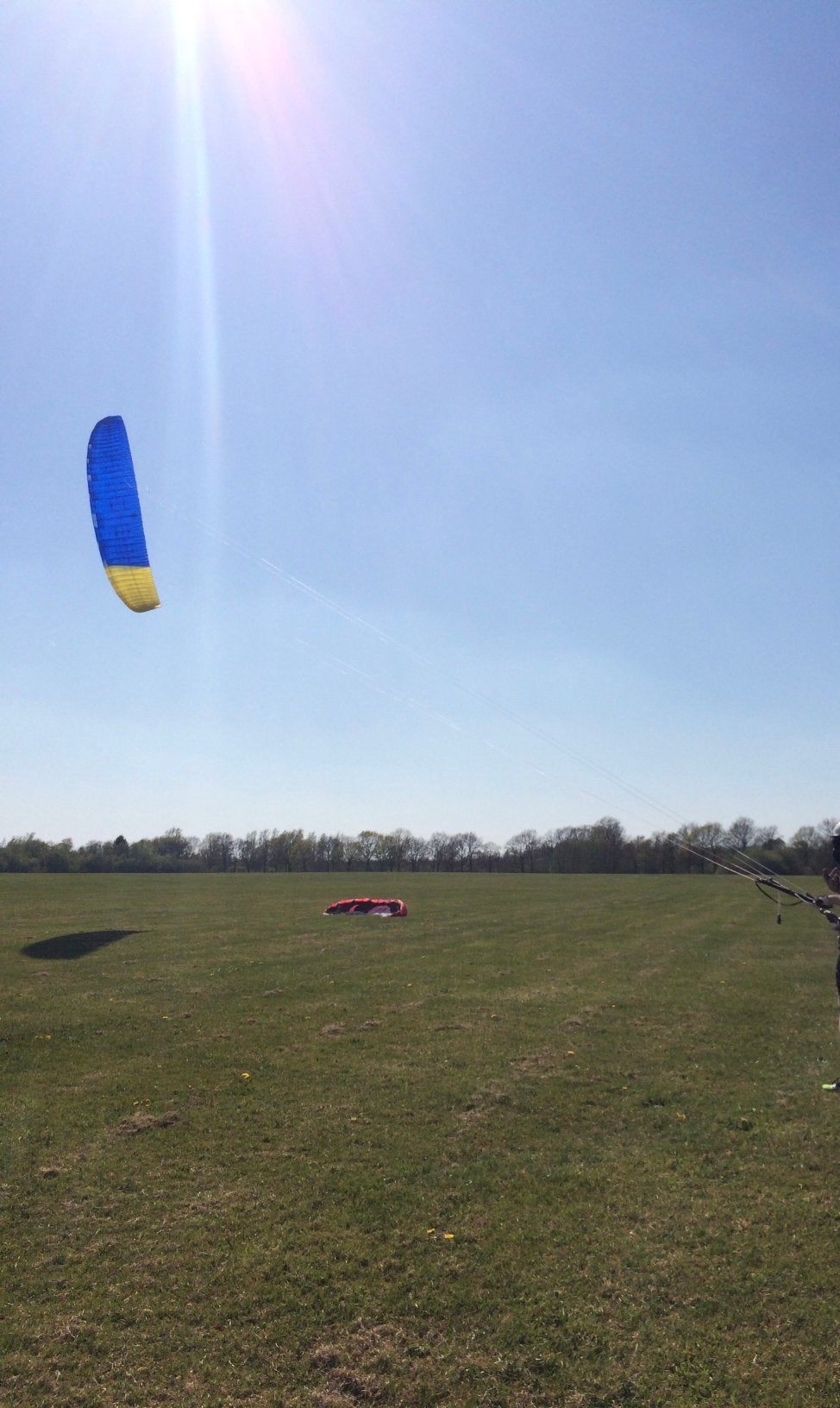 Race kite Paraavis GVX-8 depower powerkite RTF, Ophalen of Verzenden, Zo goed als nieuw, Vierlijns, Vlieger