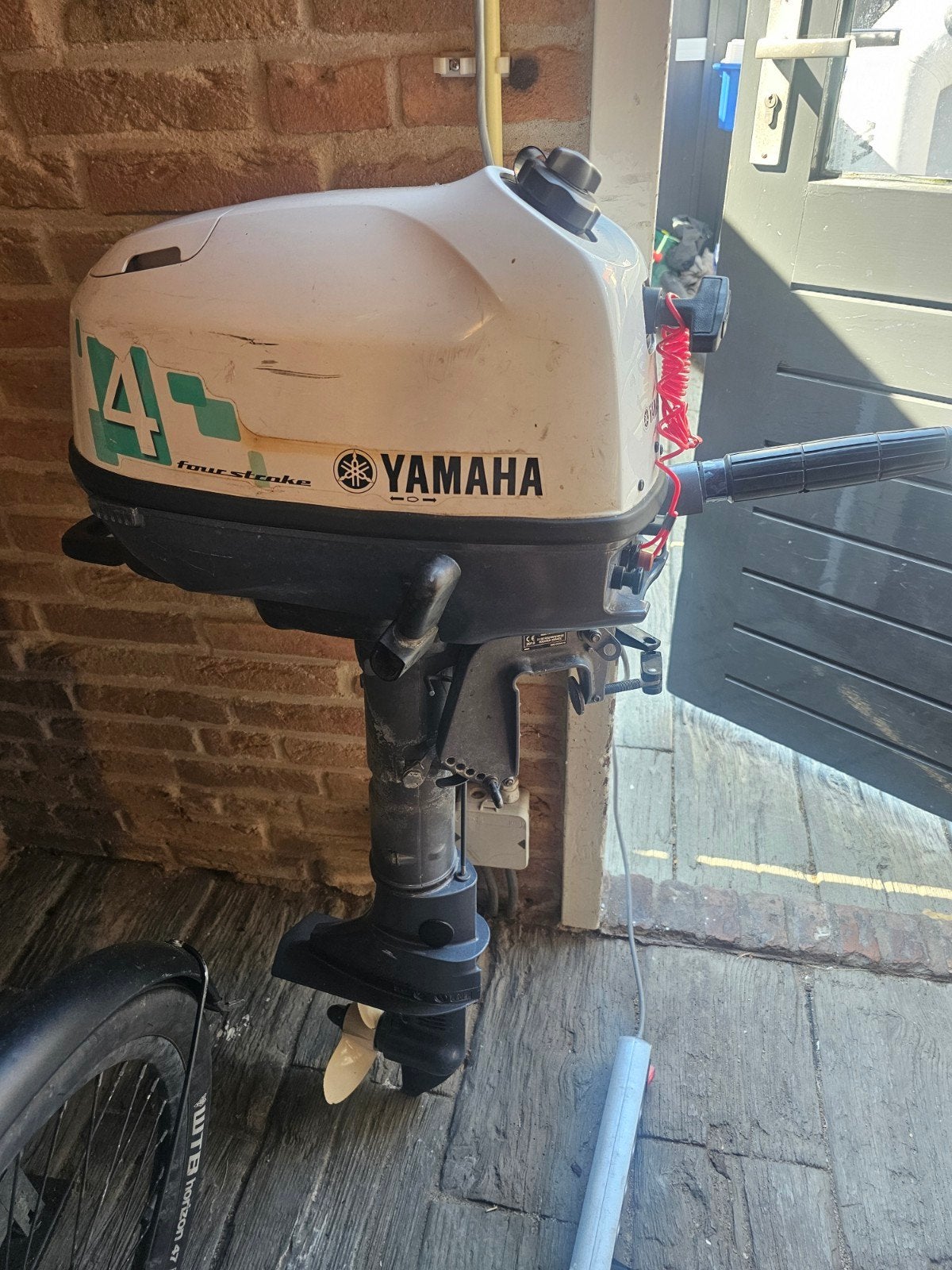 4 pk buitenboordmotor yamaha 4 tak, Ophalen, Gebruikt