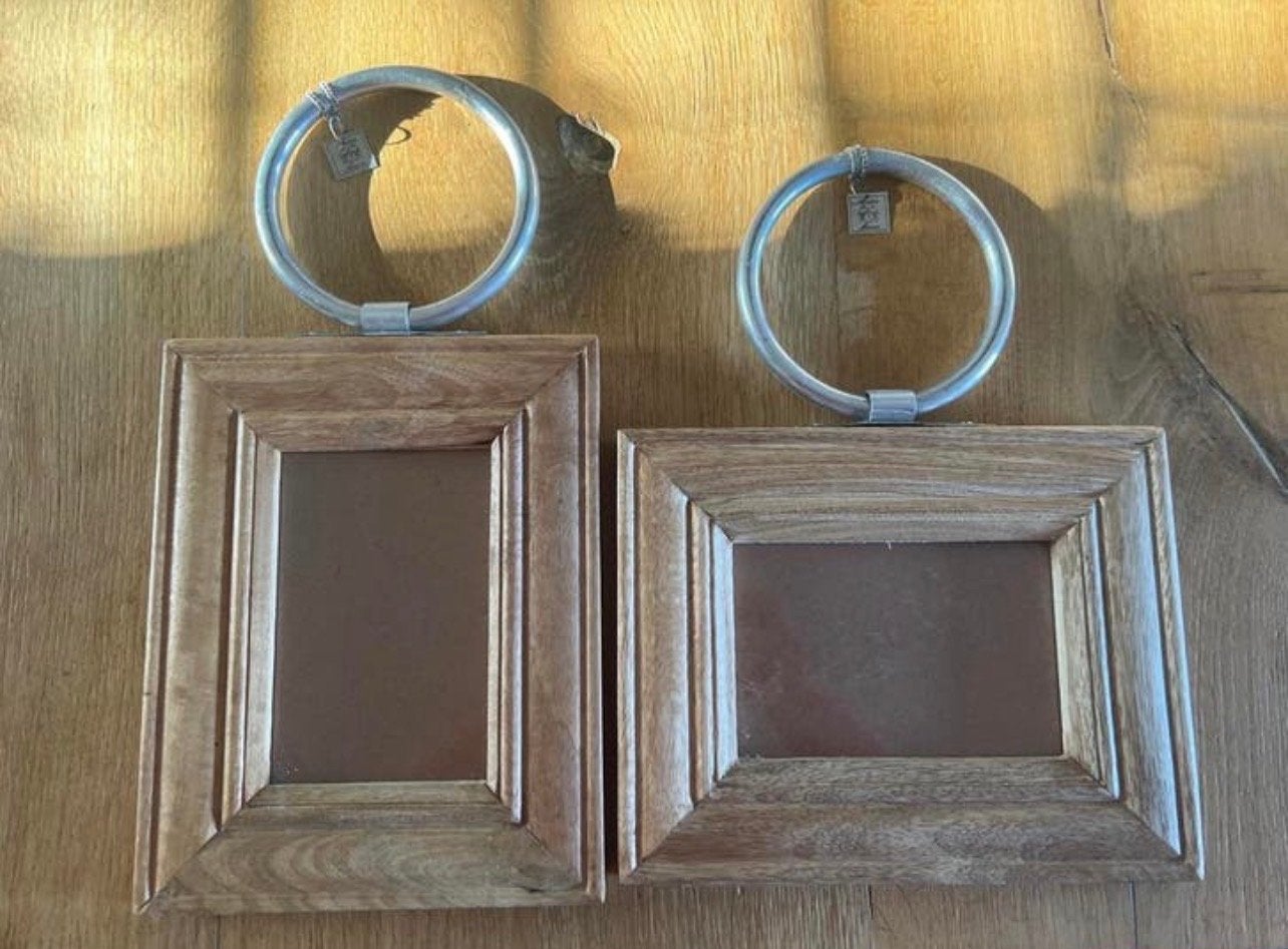 2x Rivièra Maison Andalusia Fotolijst 15x1 cm, Bruin, Ophalen of Verzenden, Zo goed als nieuw, Fotolijst