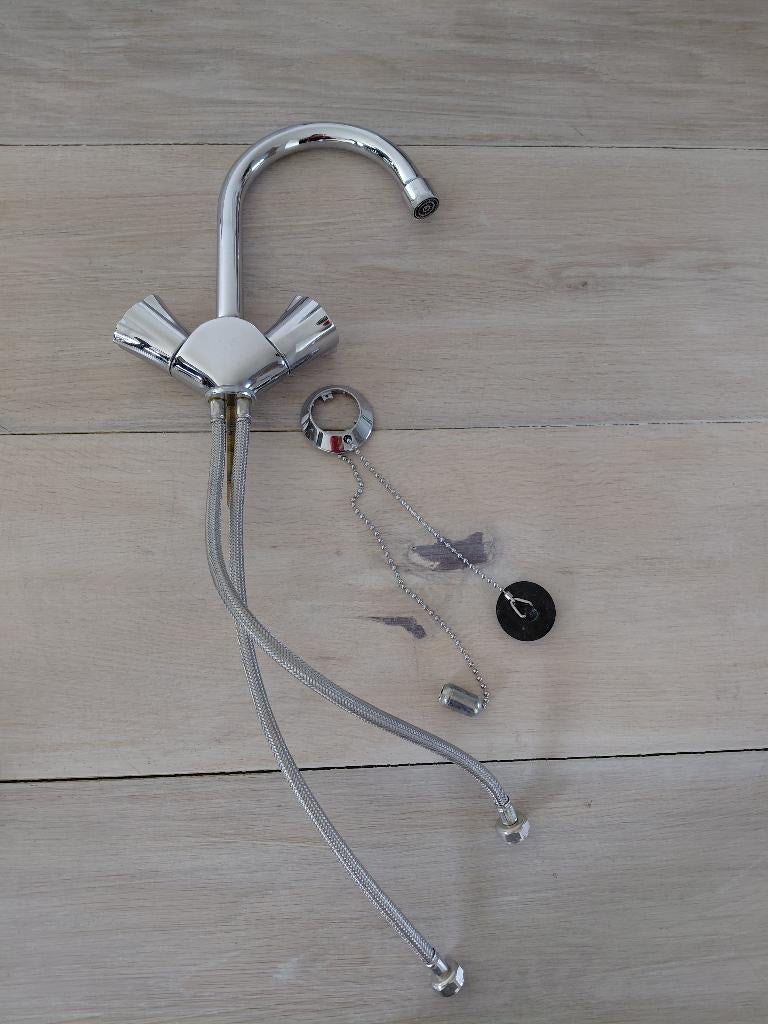Grohe wastafelmengkraan Costa L, Ophalen of Verzenden, Zo goed als nieuw, Chroom, Kraan