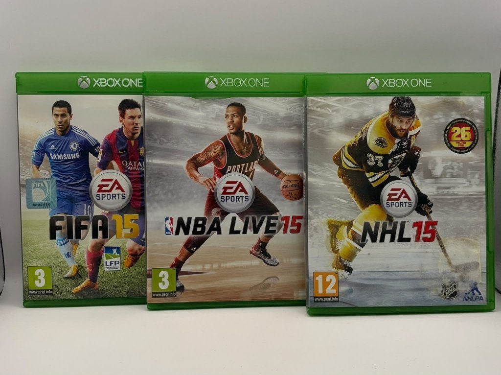 Xbox One Sport Games – FIFA 15, NBA Live 15 & NHL 15, Gebruikt, Ophalen of Verzenden, Sport, 3 spelers of meer