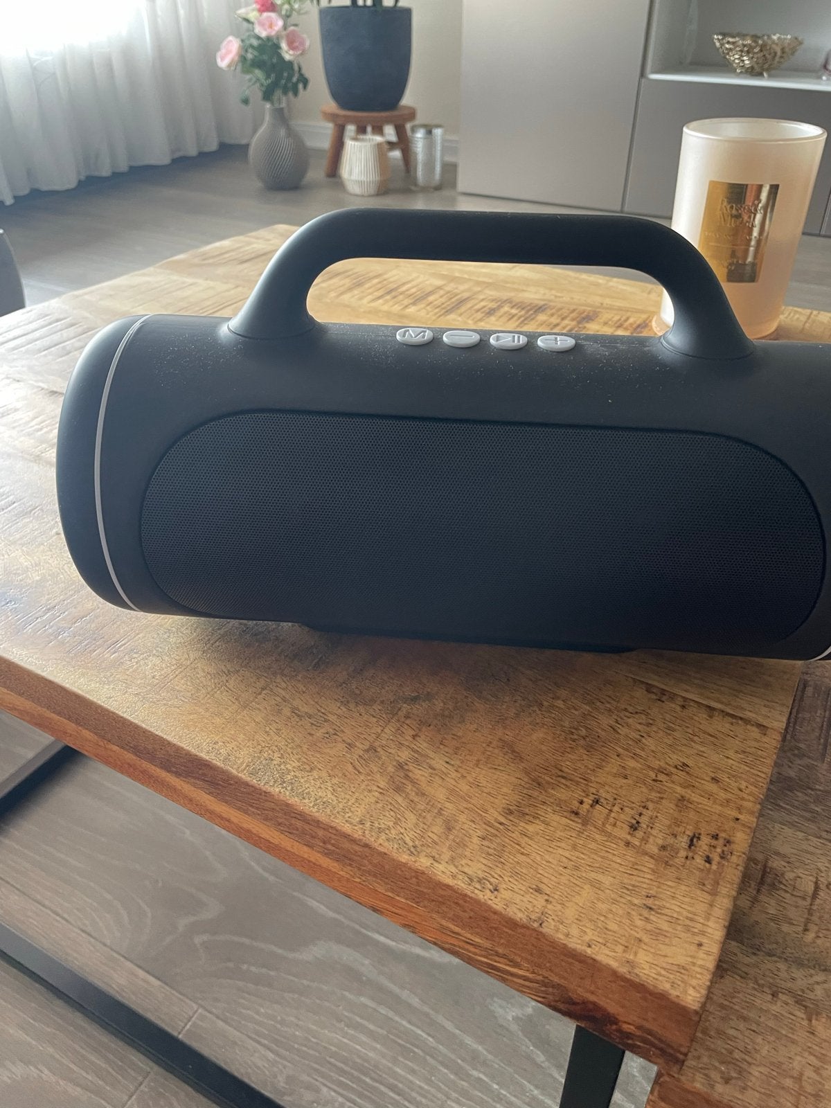 Nieuwe Brainz Boombox met LED verlichting en Bluetooth, Overige merken, Nieuw, Ophalen of Verzenden, Draagbare speaker