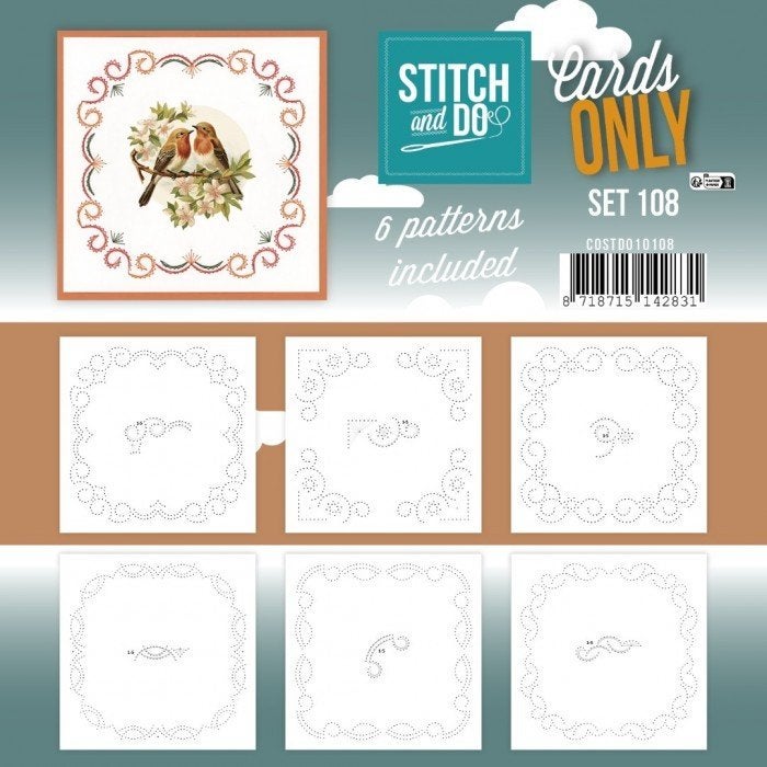 Stitch and Do Cards only 108 en 6 verschillende oplegkaartje, Blanco kaart of Basiskaart, ., Nieuw, Ophalen of Verzenden