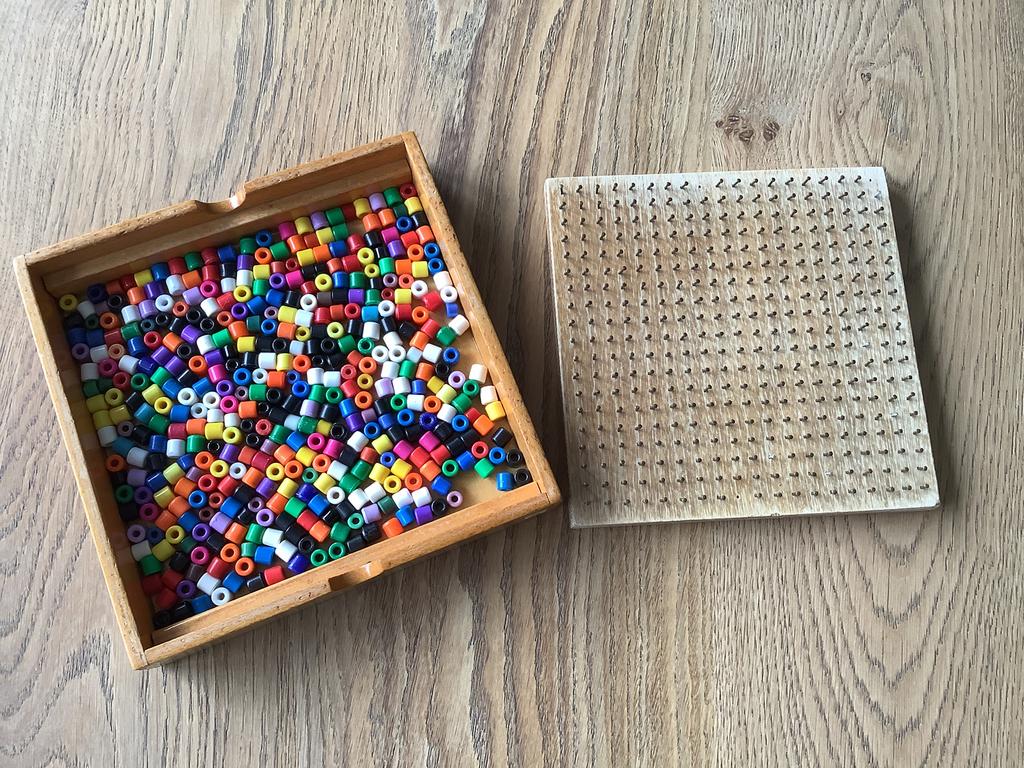Vintage kralenplank, Ophalen of Verzenden, Gebruikt