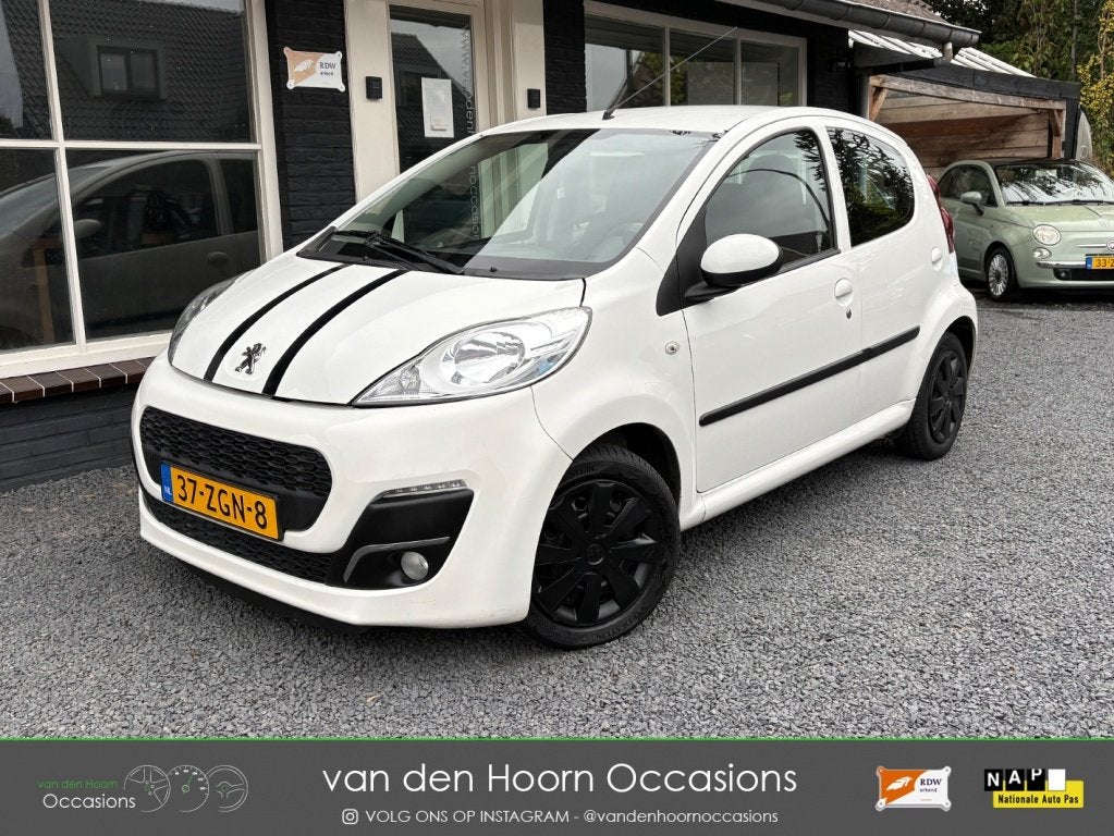 Peugeot 107 1.0 AIRCO | NW APK | 5 DEURS | EL RAMEN | NAP, Euro 5, Gebruikt, 4 stoelen, Origineel Nederlands