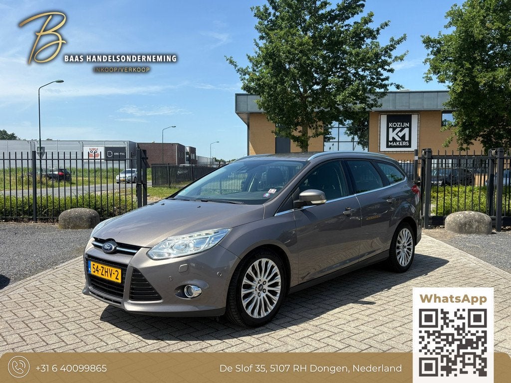 Ford Focus Wagon 1.6 TDCI ECOnetic Titanium | Cruise | Clima, Auto's, Euro 5, Stof, Gebruikt, Zwart