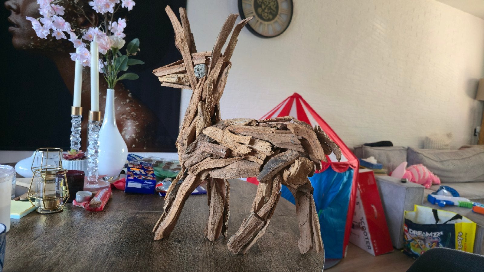 Handgemaakt houten paard, Ophalen of Verzenden