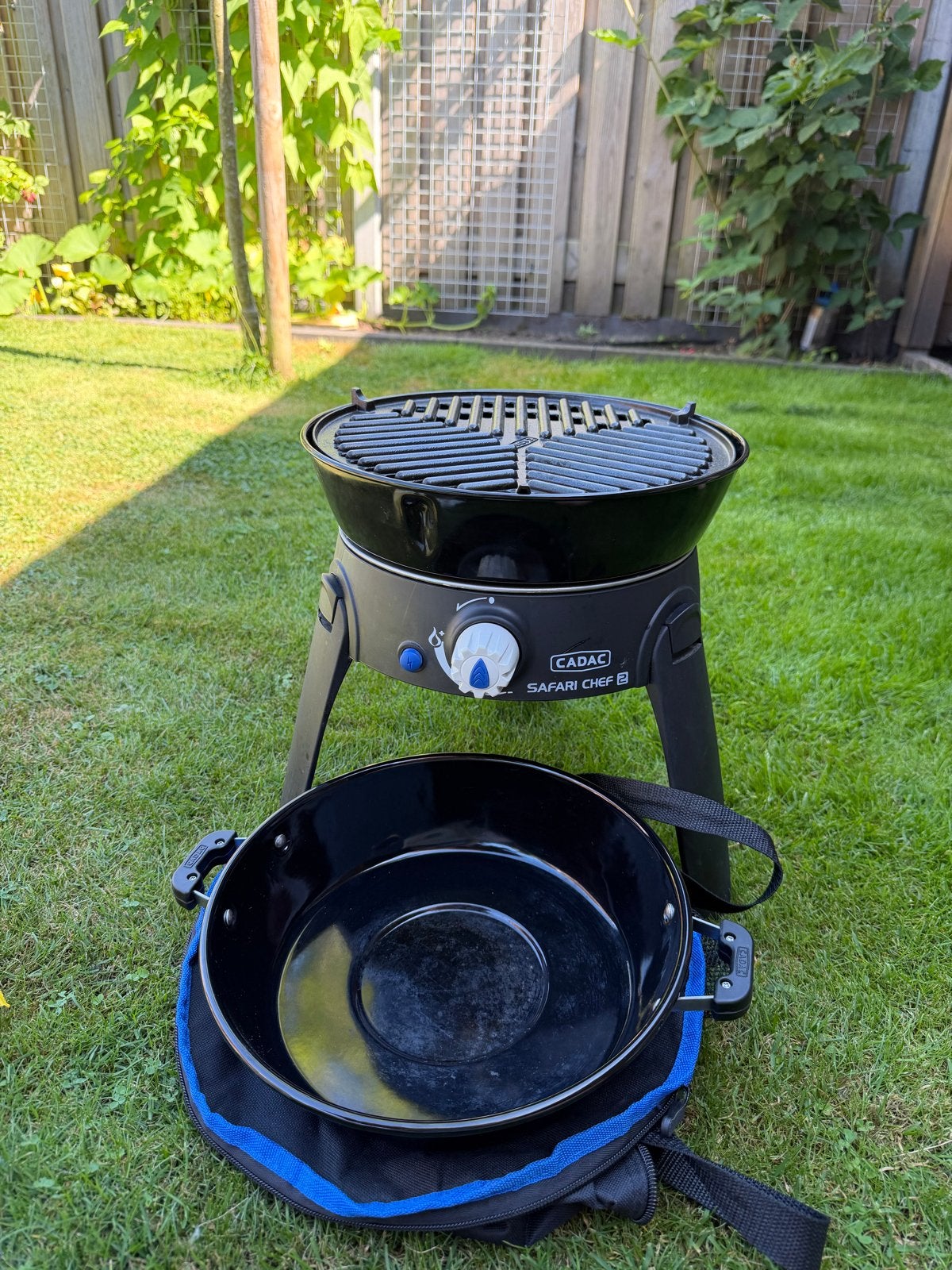 Cadac Safari Chef 2 - Compacte en veelzijdige gasbarbecue, Tuin en Terras, Barbecue-accessoires, Ophalen, Zo goed als nieuw