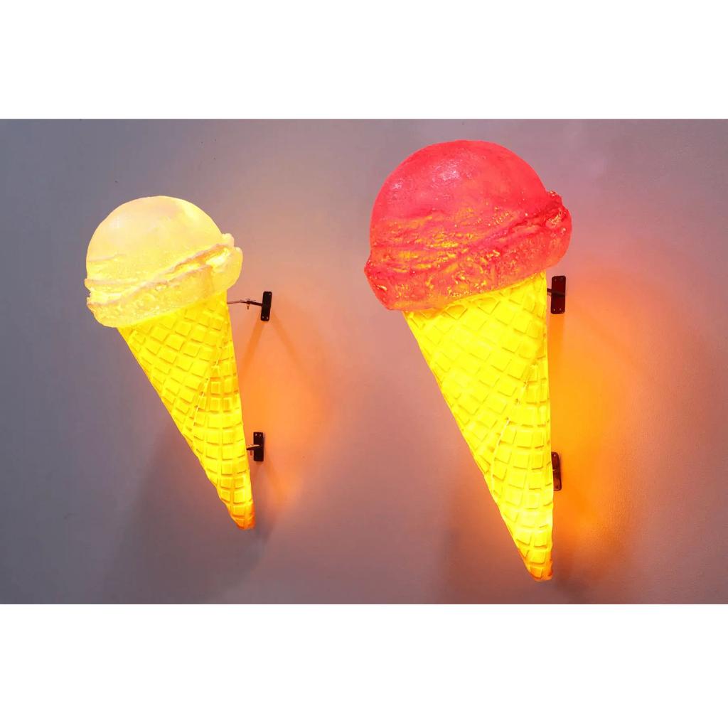 Schepijsje –Aardbei - Vanilla – 89 cm – Verlicht, Ophalen, HorecaBeelden, Overige typen, Nieuw